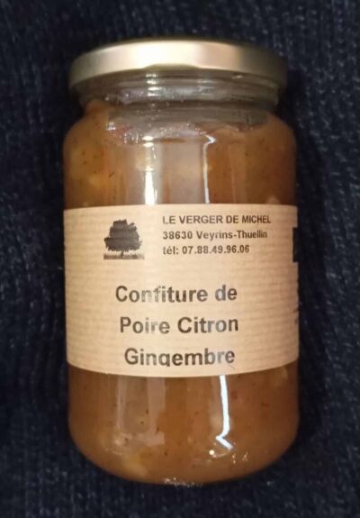 Confiture Poire-Citron-Gingembre BIO